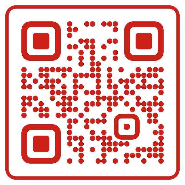 QR code that opens https://karui.jp/, in seal red